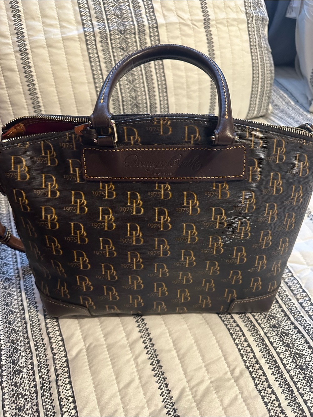Dooney Bourke Monogrammed Satchel